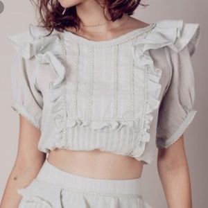 For Love and Lemons Ziggy Pintuck Shirt